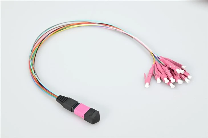 Mpo-lc 12 Core Fiber Patch kabeli OM4